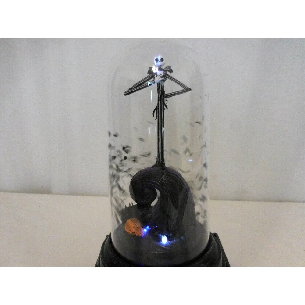 Disney Nightmare Before Christmas Jack Skellington Musical Cloche Globe Rare